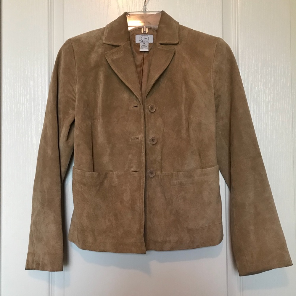 LOFT Suede Leather Jacket